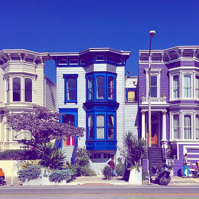 Street view in San Francisco, California